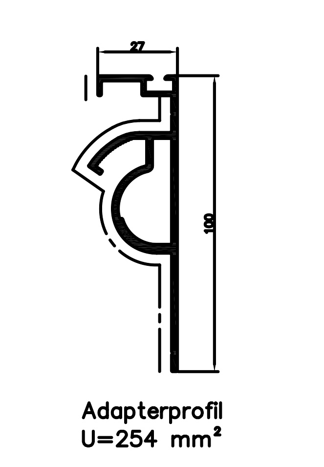 SYPROTECH® Rinnenadapterprofil