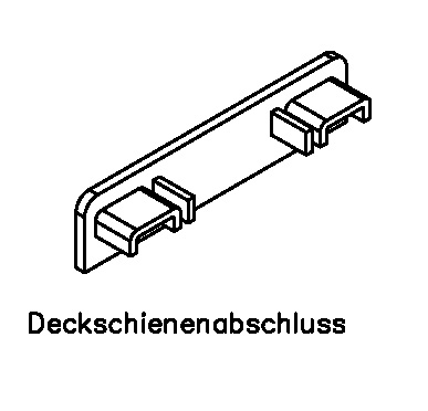 SYPROTECH® DS-Abschluss für Flachdeckschiene