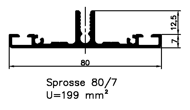 SYPROTECH® Sprossenprofil - nicht tragend